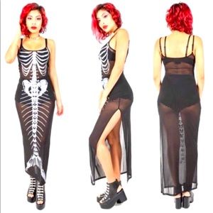 Iron Fist Bone Deep Mesh Maxi dress